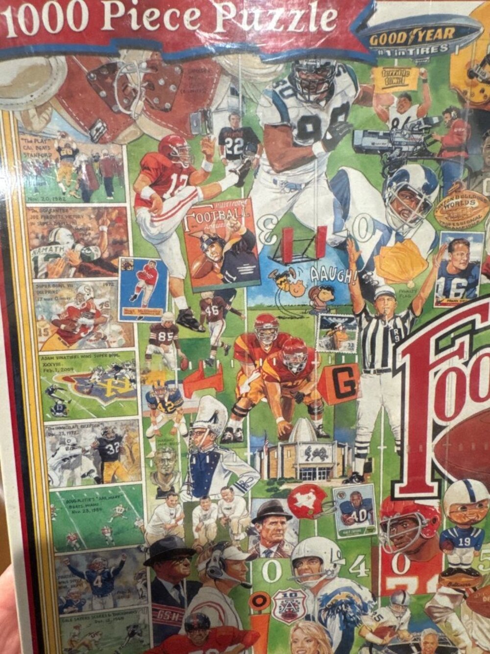 White Mountain Everything Football Puzzle 1000 Pieces 24”x30” New Sealed 2007 - Picture 10 of 15